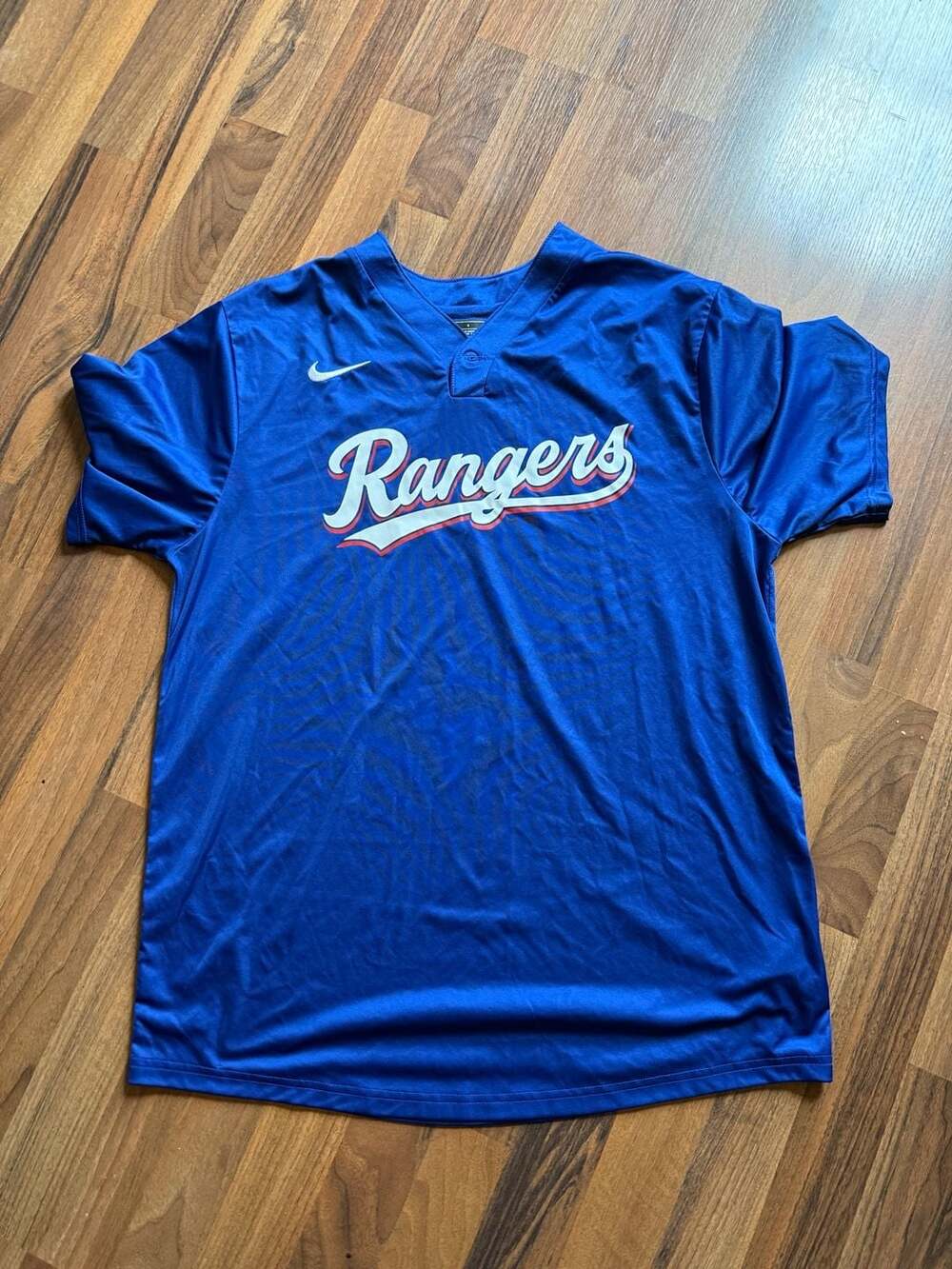 Nike Texas Rangers Men's Authentic Collection Pregame 1-Button Jersey